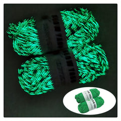 Glow In The Dark Yarn Orange Polyester Yarn For DIY Knitting Crocheting 50m