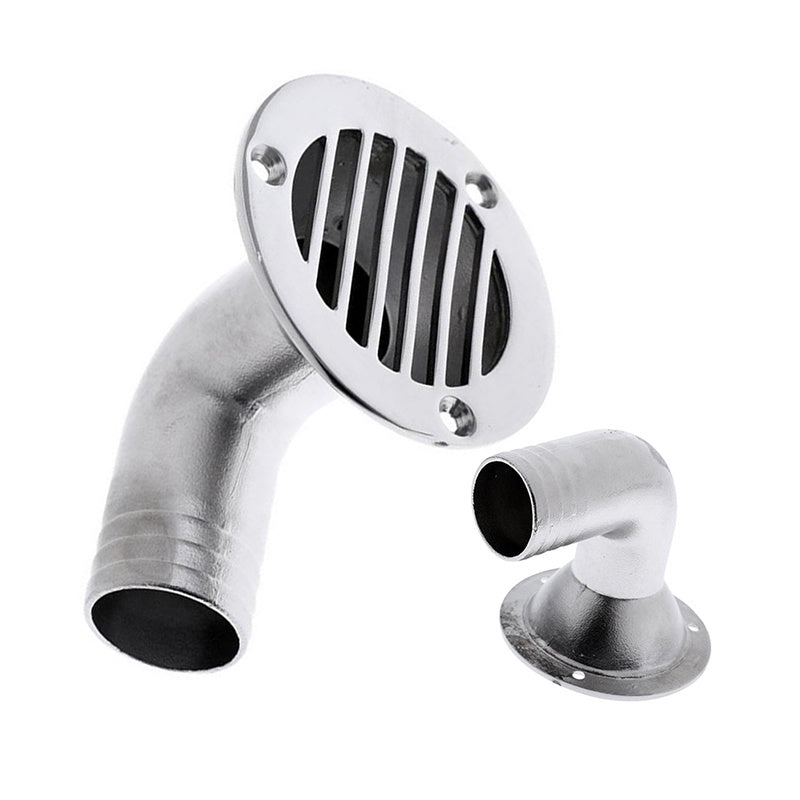 316 Stainless Steel Boat Deck Drain Scupper 90 Degree 32MM Yacht Replacement