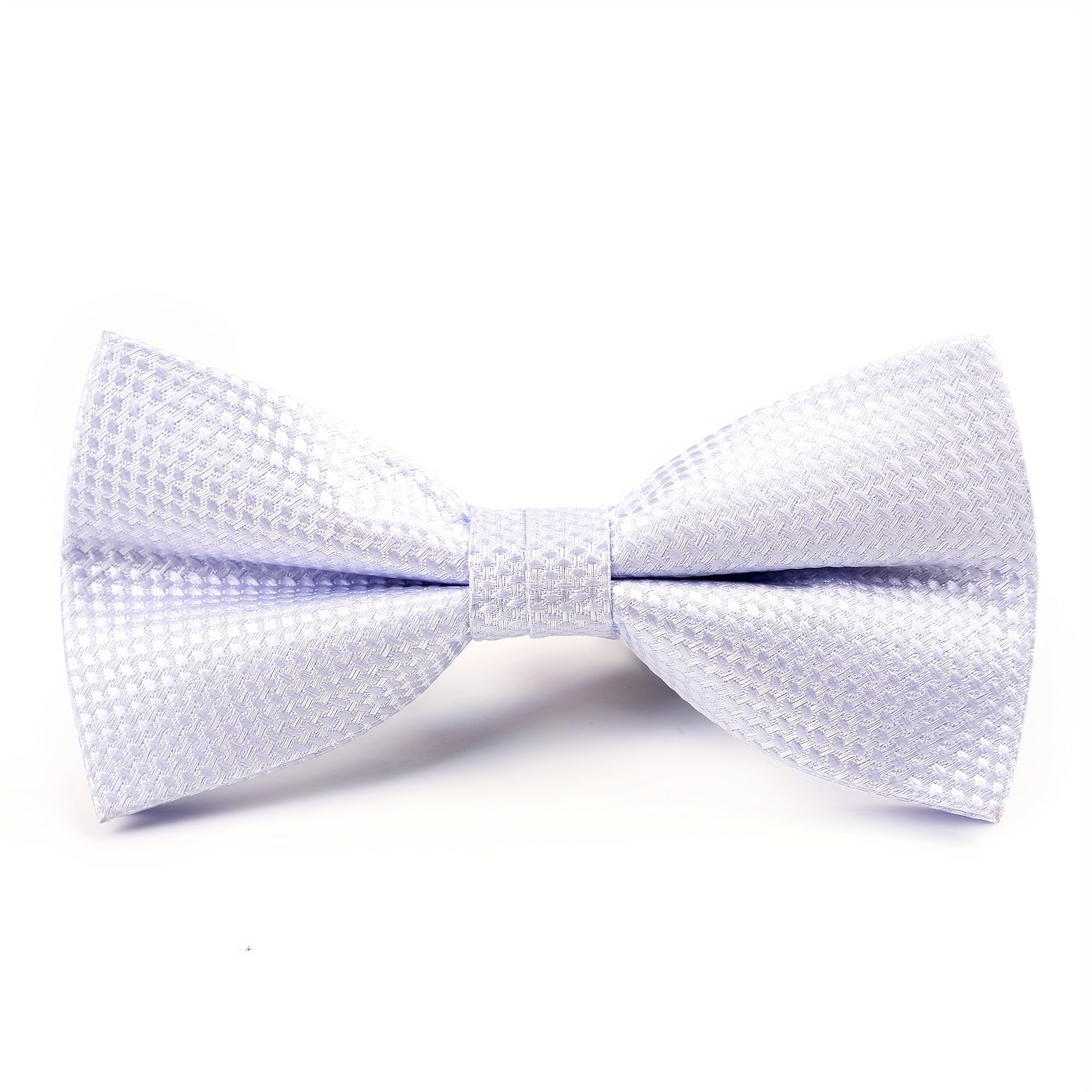 Polyester Jacquard Bow Tie Solid Plain Bow Tie For Men Groom
