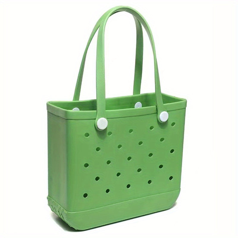 Large Beach Tote Bag Washable Open Hollow Handbag
