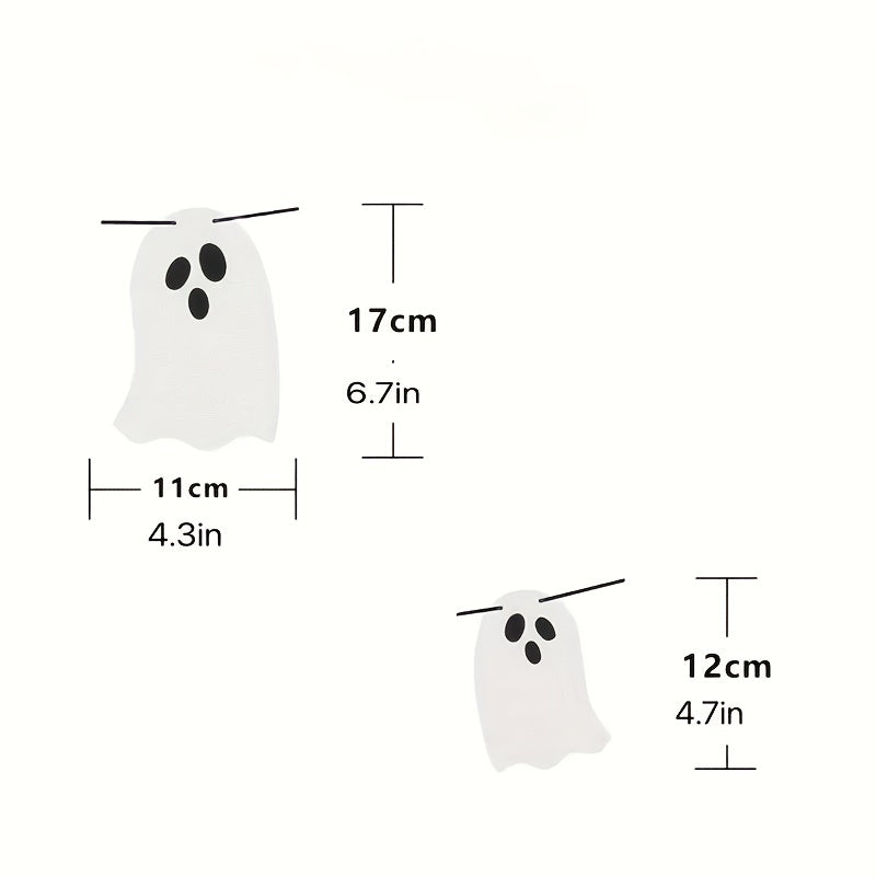 Halloween Hanging Ghost Flag Sparkling Party Banner Decoration
