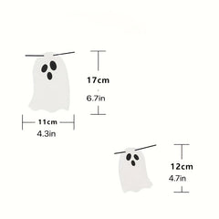Halloween Hanging Ghost Flag Sparkling Party Banner Decoration