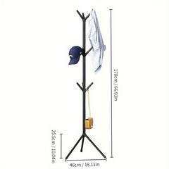 Carbon Steel Tree Coat Rack Assembly Floor Coat Rack