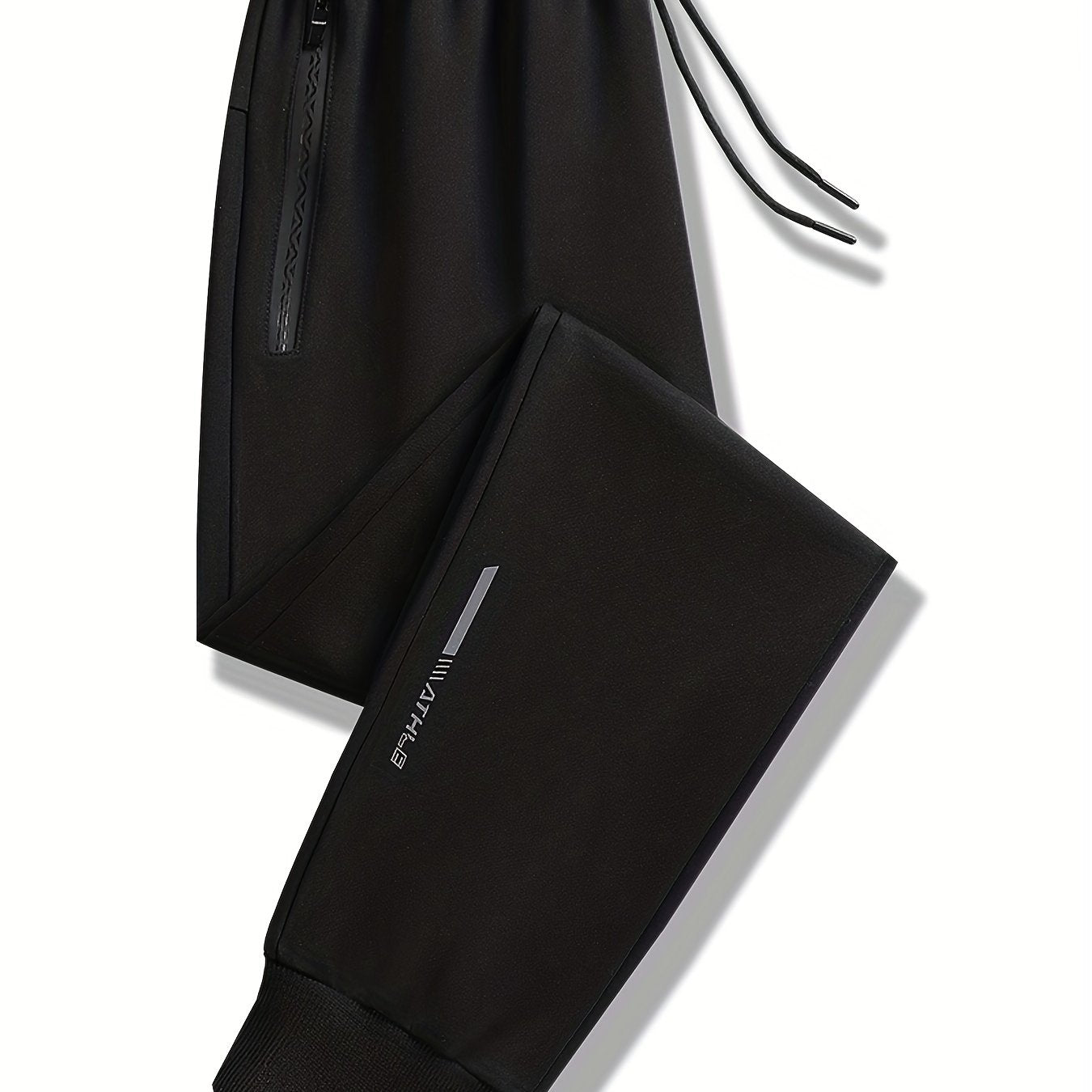 Men's Lightweight Breathable Sports Joggers with Zipper Pockets