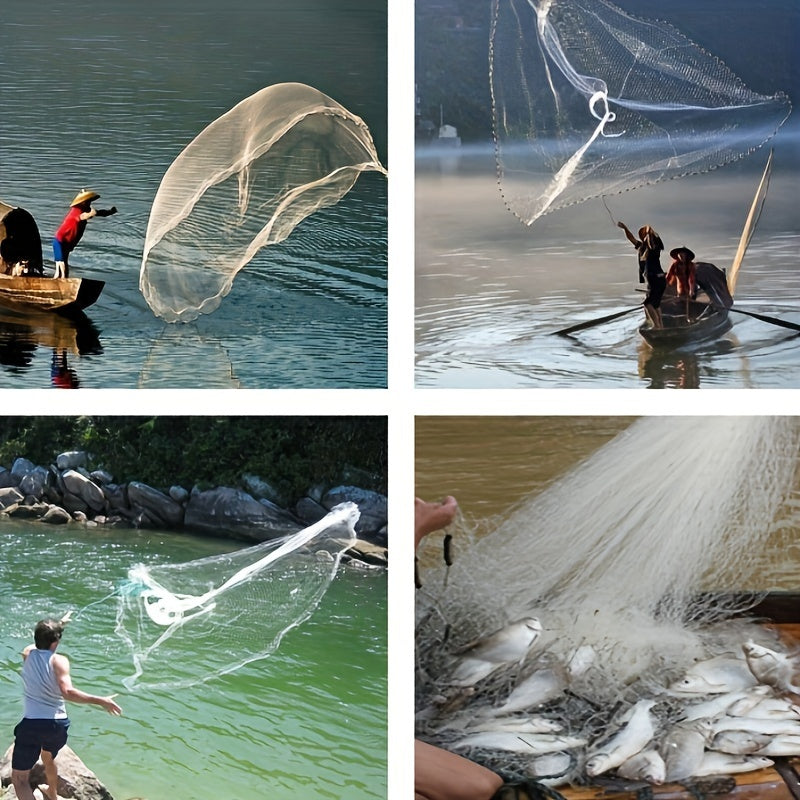 1pc Flying Disc Fishing Net Saltwater Fishing Cast Net