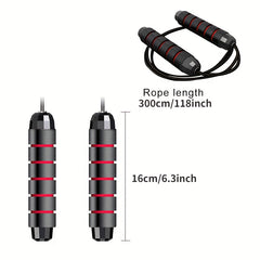 Tangle Ball Bearing Skipping Rope Memory Foam Handle Jump Rope