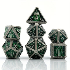 7pcs Wizard Skull Metal Dice Set for Board Game