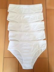 5pcs Low Waist Bow Tie Panties Women's Lingerie