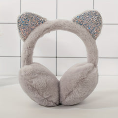 Cat Ears Plush Winter Earmuffs Outdoor Ear Warmer