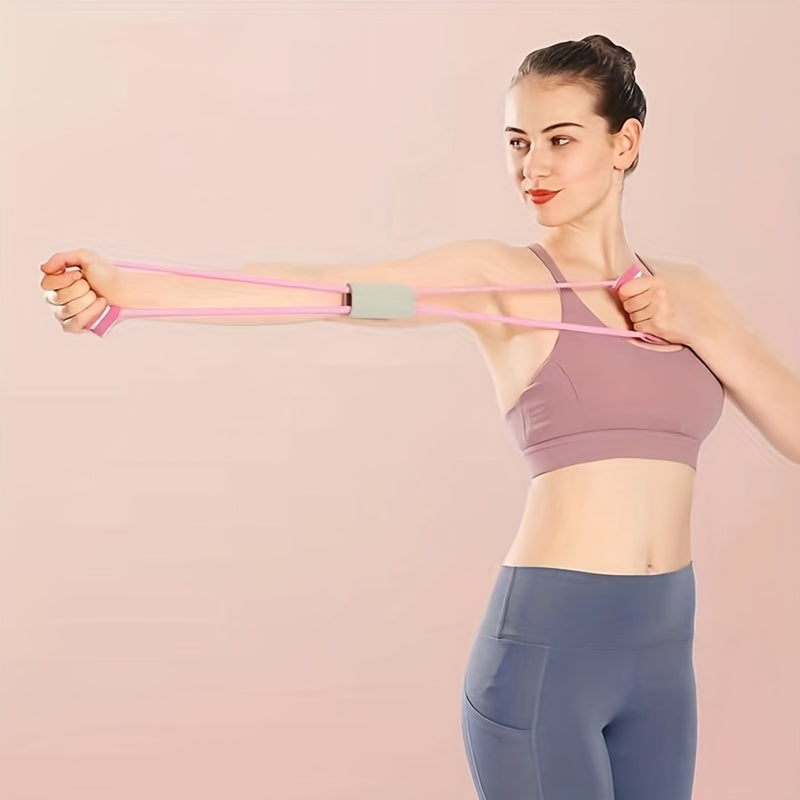 Non Slip 8 Shaped Yoga Tension Band for Home Gym Fitness