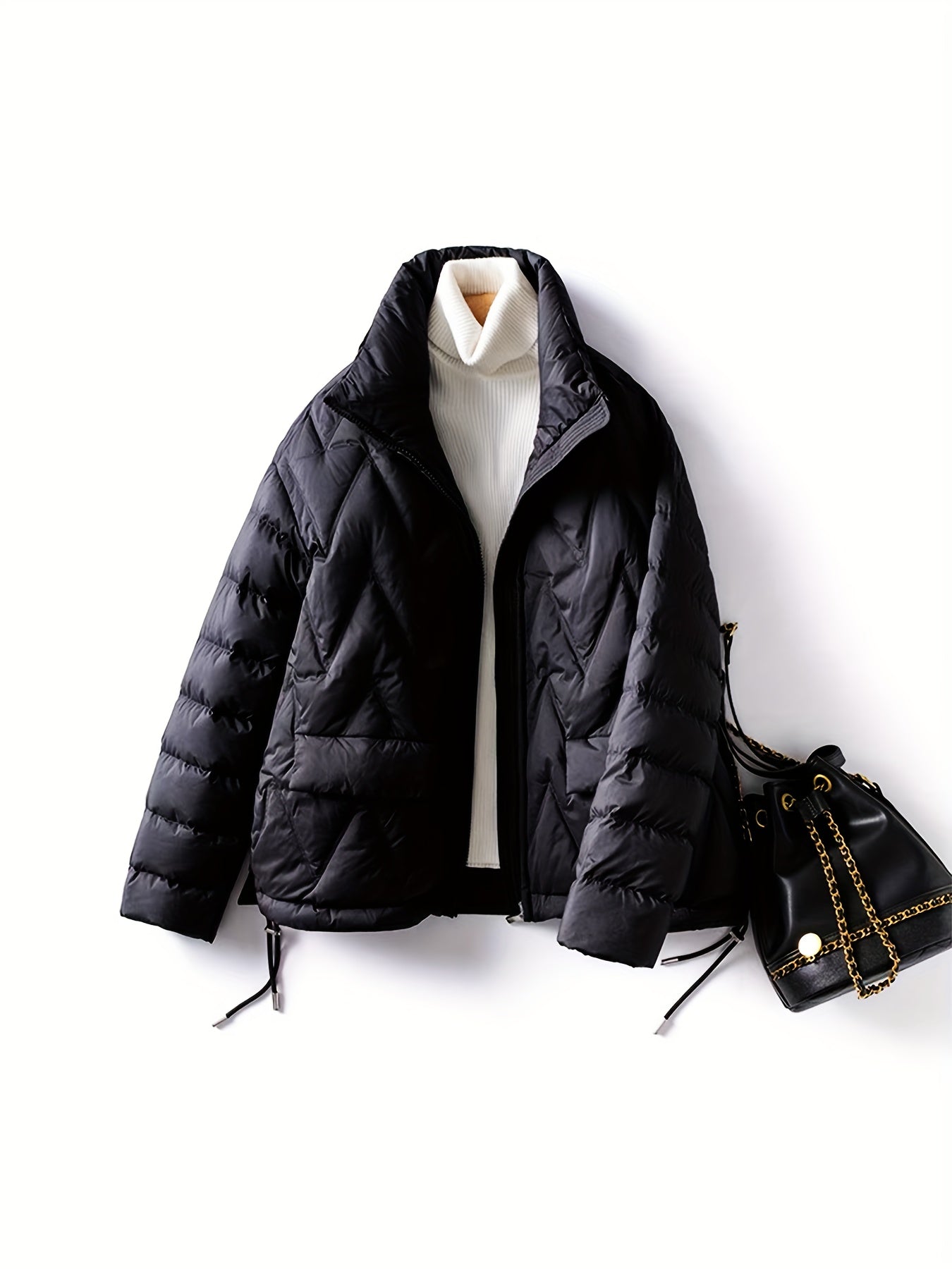 Fashionable Puffer Jacket Winter Warm Casual Jacket Women's Clothing