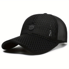 Men's Baseball Cap Long Brim Sun Hat Mesh Breathable Fishing Cap