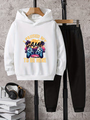 Boys Kids Hooded Sweatshirt & Sweatpants Set