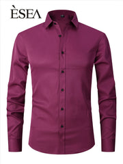Men's Stretch Slim Fit Button Down Shirt