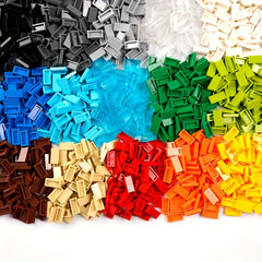 40pcs 3069 Building Blocks 1X2 Smooth Panel Wall Tile DIY Painting Border Tiles