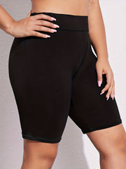 Women's Plus High Rise Skinny Shorts