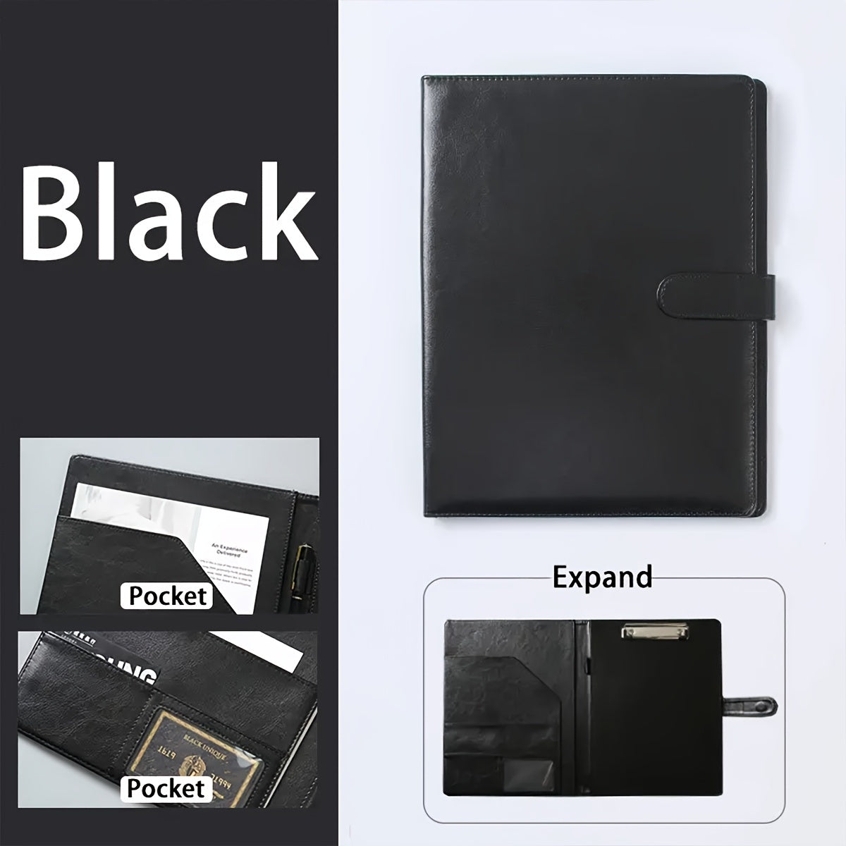A4 Leather File Folder Business Manager Folder