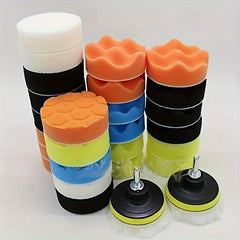31pcs 7.62cm Buffing Sponge Polishing Pads Kit for Car Buffer Polisher