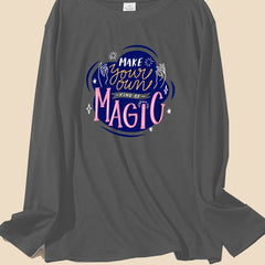 Letter Graphic Long Sleeve Sleepwear Tee