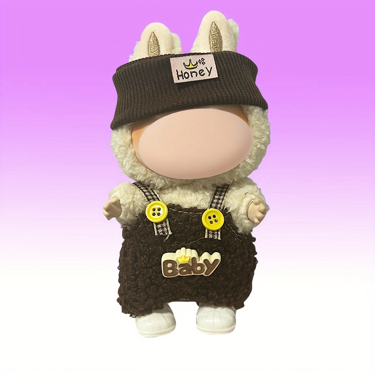 Doll Clothes Set with Hat, Work Pants, Headwear, Skirt - 2 Piece Set