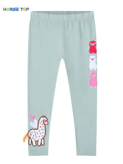 Girls Unicorn Print Stretch Leggings Kids Clothes