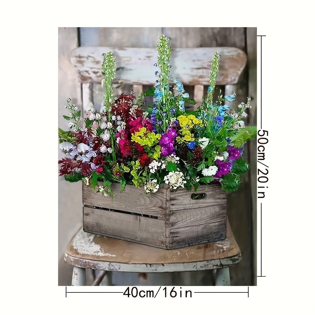 Flower Potted Plant Painting By Numbers Kit for Adults - DIY Acrylic Set