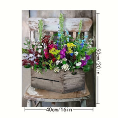 Flower Potted Plant Painting By Numbers Kit for Adults - DIY Acrylic Set