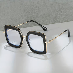 Clear Lens Glasses TR90 Square Frame Anti Light Party Glasses