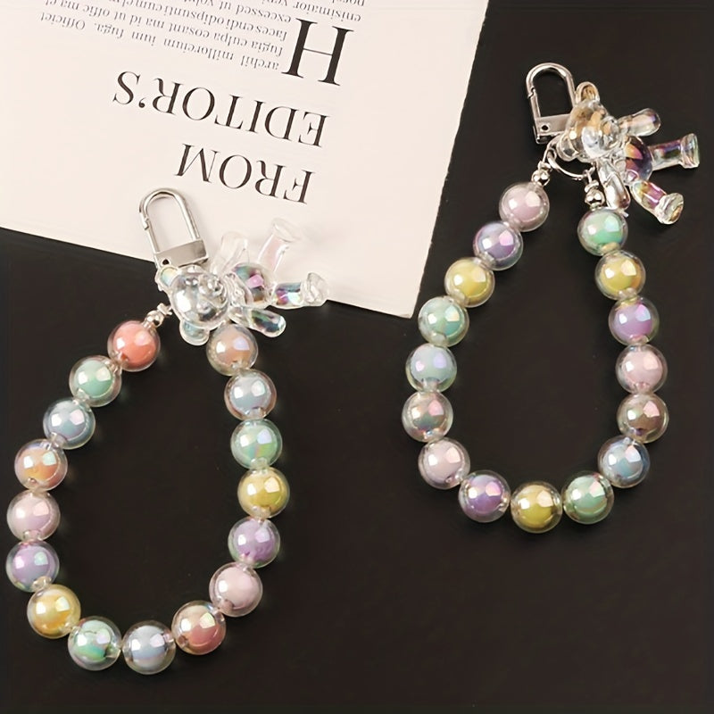 Colorful Bear Key Chain Phone Chain For Girls