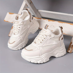 Women's Chunky Sneakers Height Increased Breathable Casual Shoes