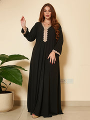 Modest Dress Women's Plus Lace Maxi Dress