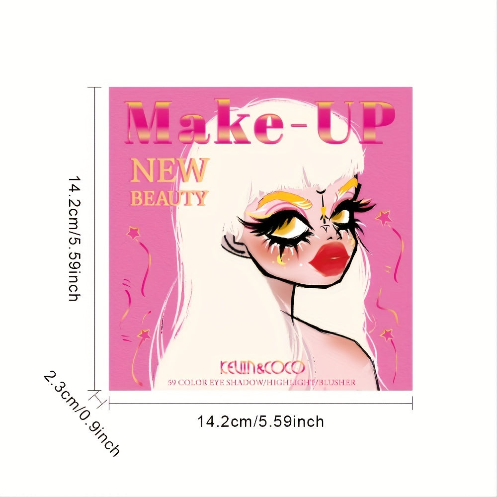 3-Layered Eyeshadow Palette with Matte, Pearl and Earth Tones