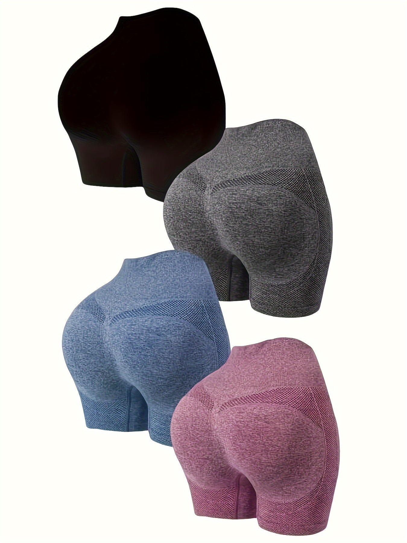 4pcs High Waist Quick Drying Yoga Shorts