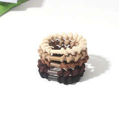 5pcs Casual Hair Tie Ponytail Holders Girls Accessories Sets