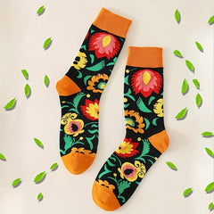 Colorblock Crew Socks Women's Stockings