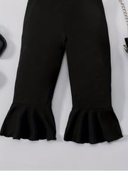Toddler Baby Girls Jumpsuit Flared Leg Halter Romper