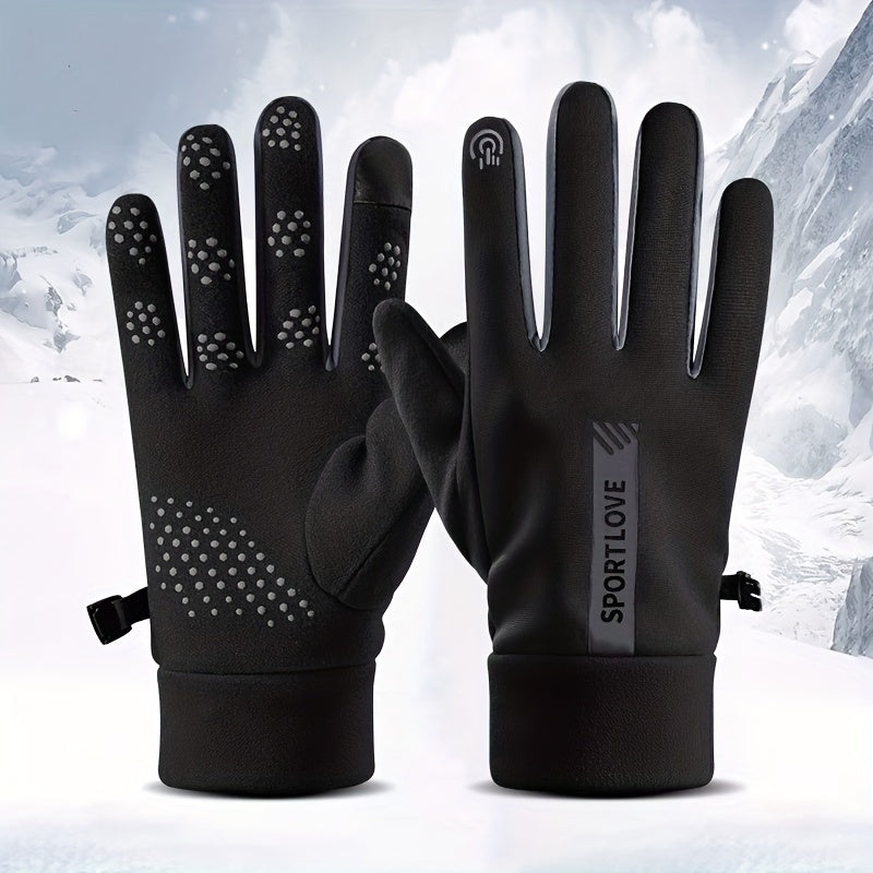 Men's Cycling Gloves Anti-Slip Sun Protection Finger Print Gloves