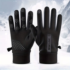 Men's Cycling Gloves Anti-Slip Sun Protection Finger Print Gloves