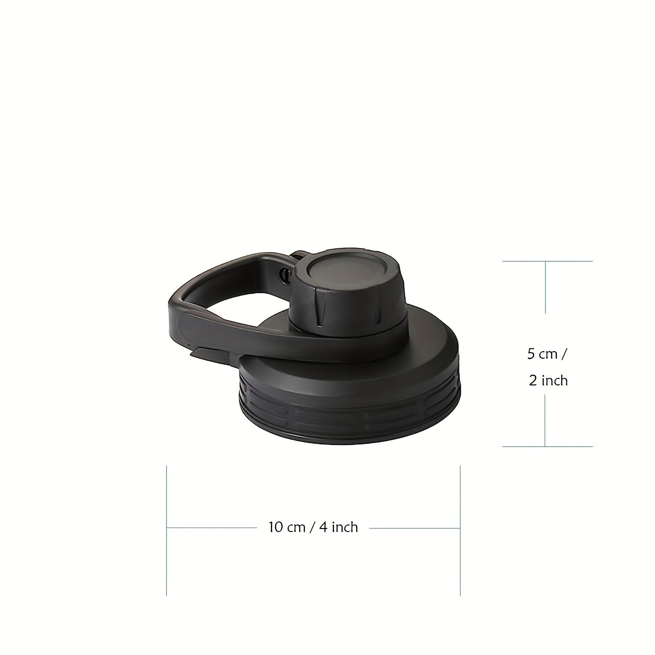 PP Cup Spout Lid for Wide Mouth Water Bottles - Reusable Replacement Cap