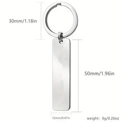 Motivational Keychain Gift For Friends Stainless Steel Keyring