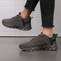 Breathable Woven Running Shoes Lightweight Shock Absorption Sneakers