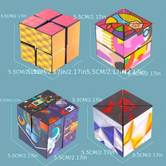 3D Changeable Magic Cube Anti Stress Fidget Toy Gift