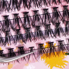 280pcs Mixed Size Thick Fluffy Fishtail Grafting Eyelashes 8-16mm
