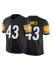 Youth American Football Jersey V-Neck Short Sleeve Uniform