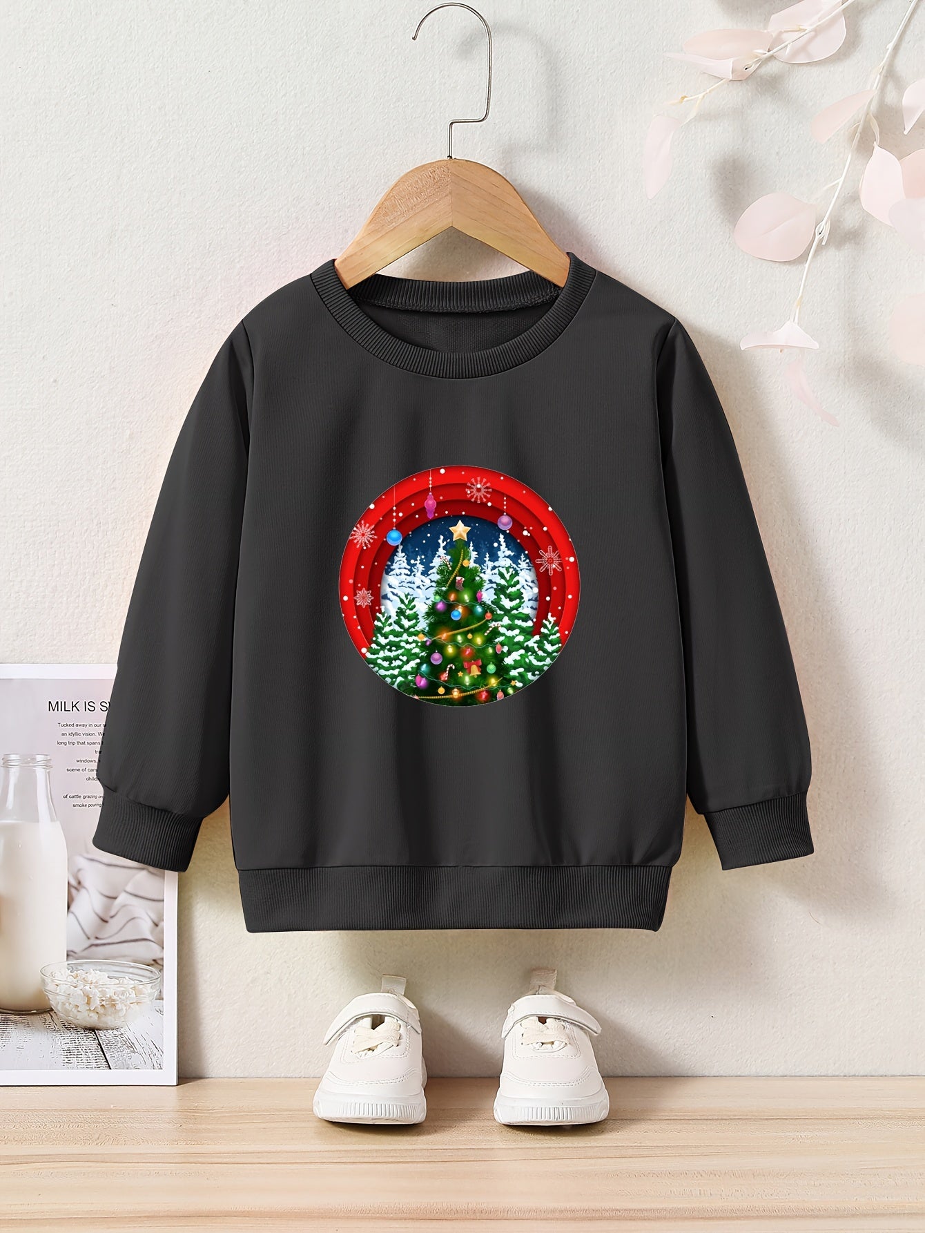 OERYUI Toddler Boys girls Christmas Tree Graphic Cartoon...