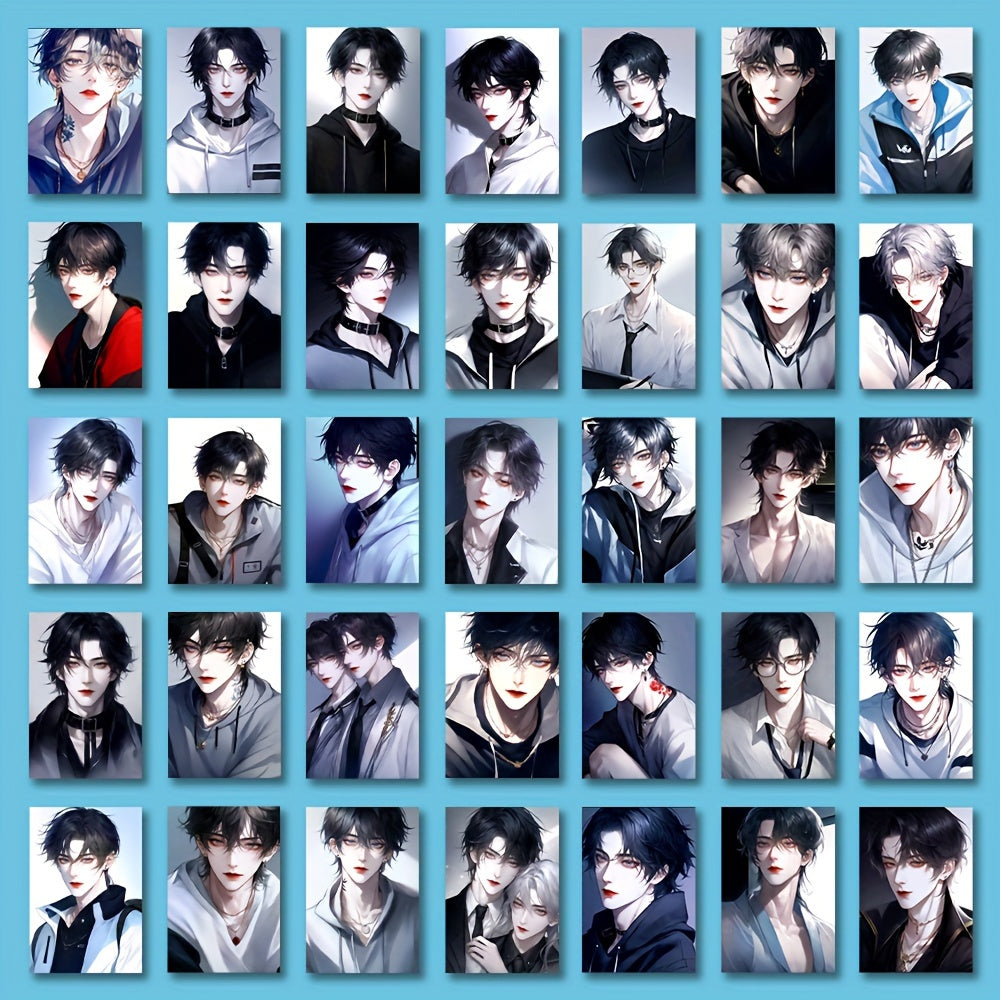 54pcs Glow Anime Pvc Waterproof Laptop Stickers