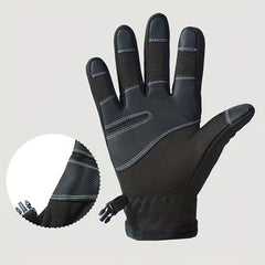 Winter Cycling Gloves Touch Screen Waterproof Plush Warmth