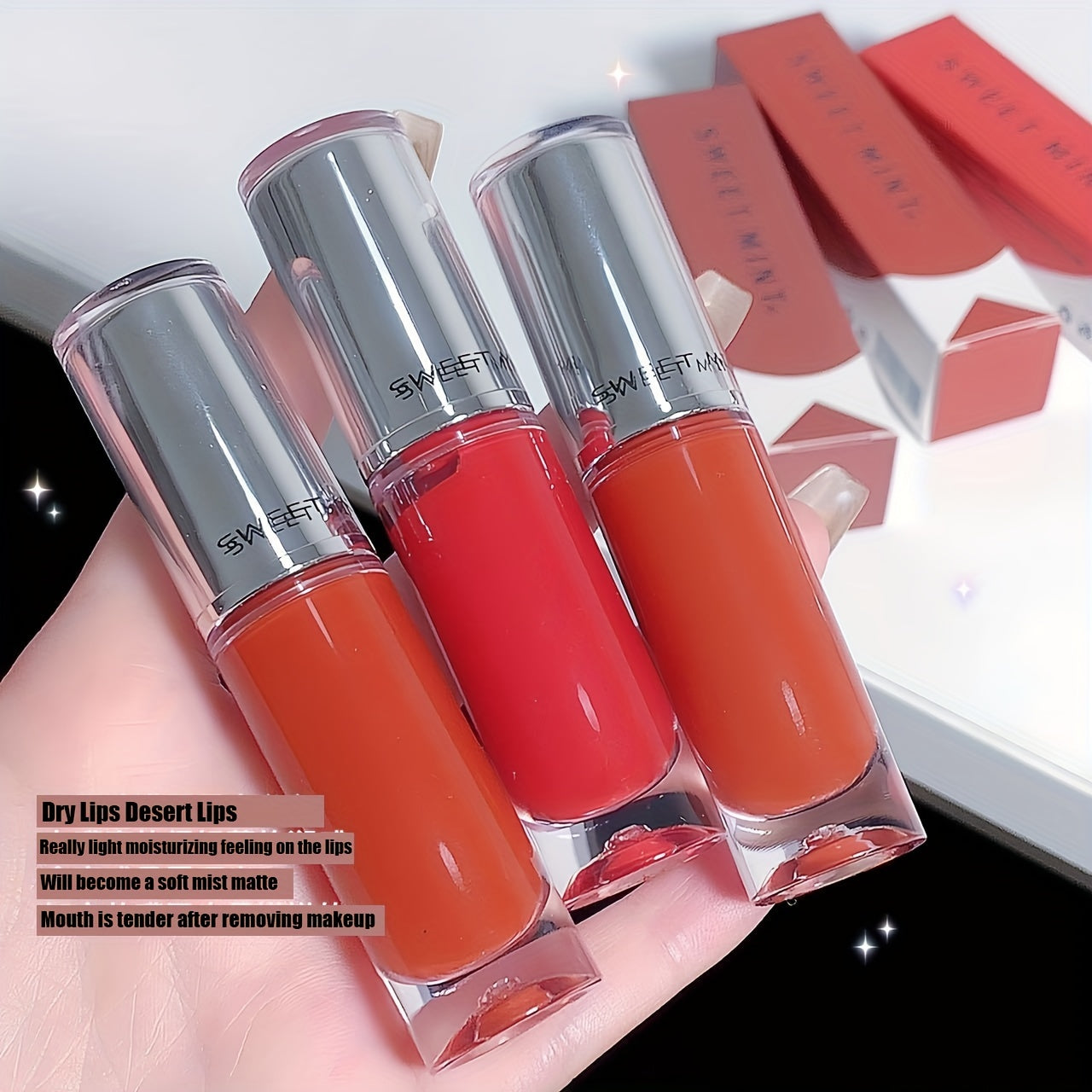 Moisturizing Lip Glaze, Long Lasting Non Stick Cup, Multiple Colors