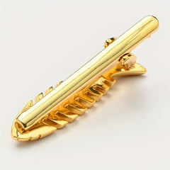 Fishbone Copper Men's Tie Clip