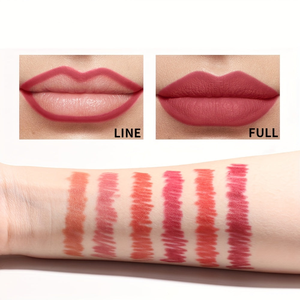Waterproof Auto Lip Liner Matte Finish Long Lasting Lipstick Pen